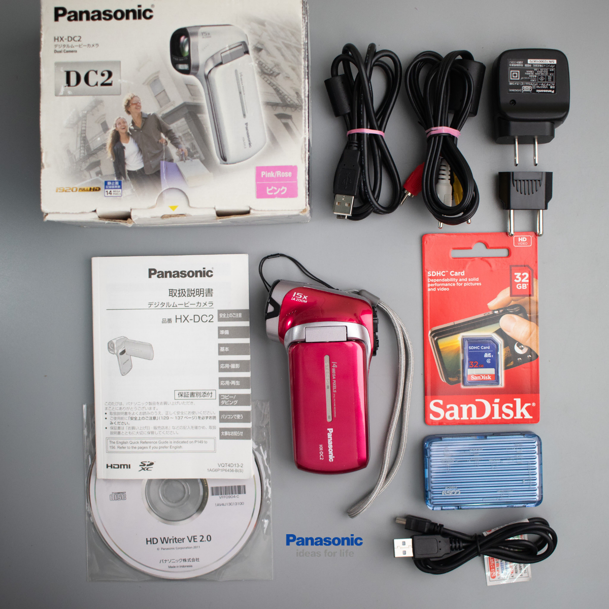 未使用 Panasonic パナソニック HX-DC2 ピンク ムービーカメラ 【公式